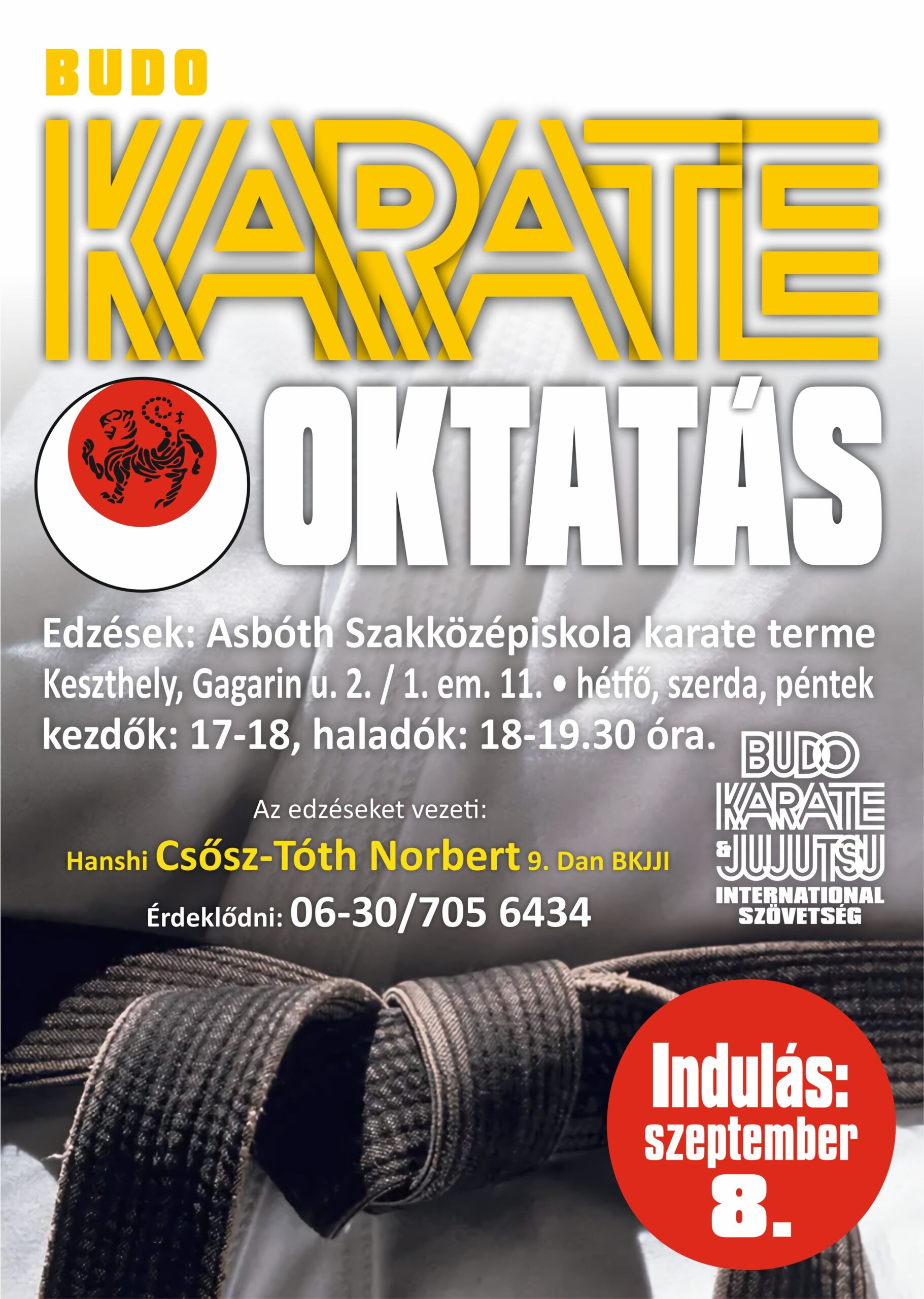 BUDO KARATE ÉS SASORI JUTSU OKTATÁS KESZTHELYEN