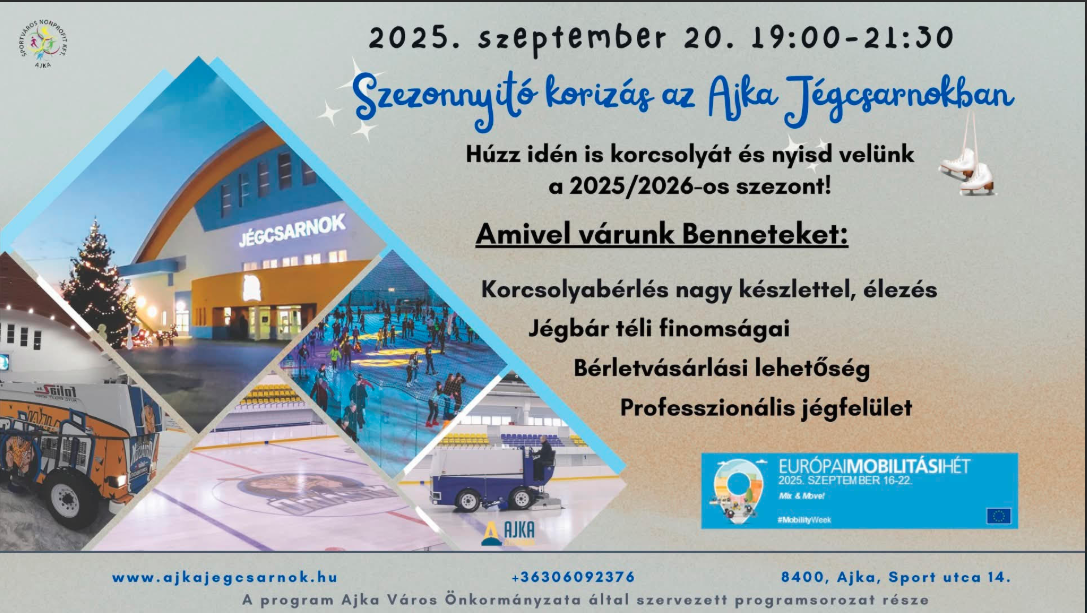 Indul a 20252026-os közönségkorcsolya szezon Ajkán!
