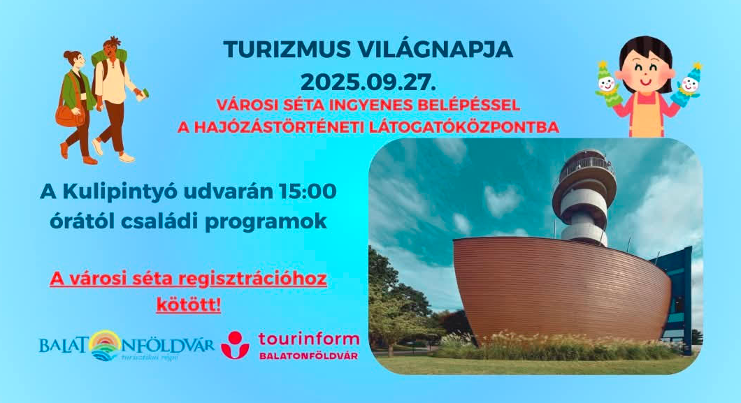 Városi séta és családi programok – Turizmus Világnapja-2025