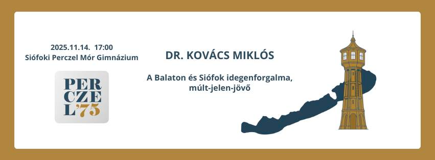 Dr. Kovács Miklós előadása Siófokon: A Balaton és Siófok idegenforgalma múltjától a jövőig