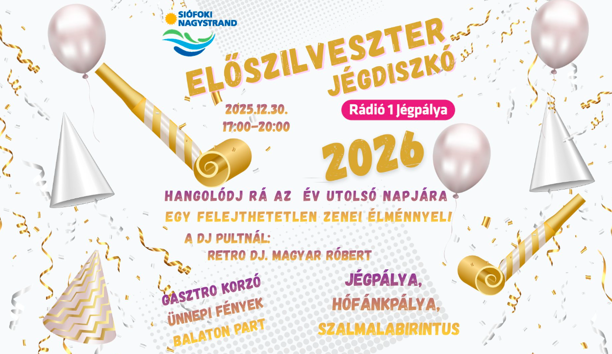 Előszilveszter Siófokon: Jégdiszkó a Rádió 1 Jégpályáján!