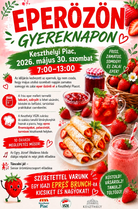 Eperözön és gyereknapi brunch várja a családokat a Keszthelyi Piacon