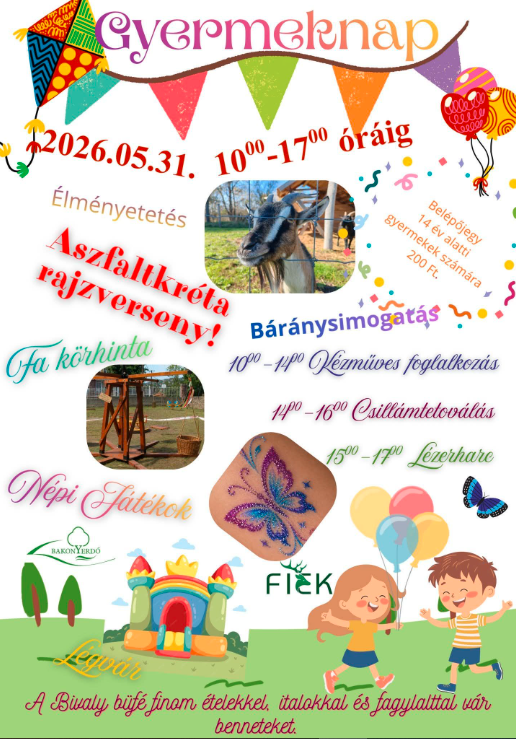 Színes gyereknapi programokkal készül a Festetics Imre Élményközpont május 31-én