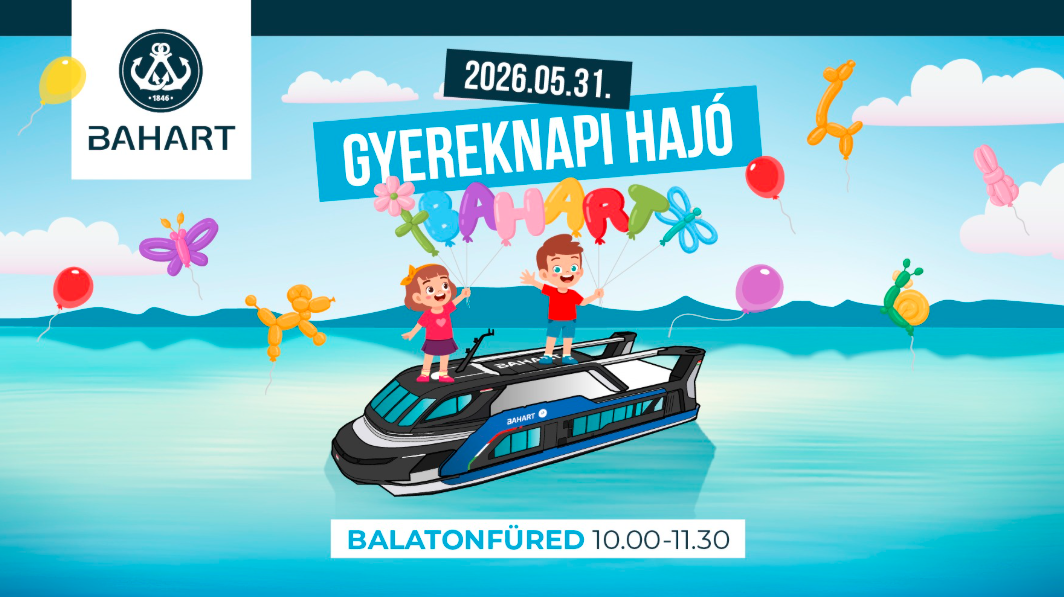 Gyereknapi hajó indul Balatonfüredről – különleges családi program érkezik a Balatonra