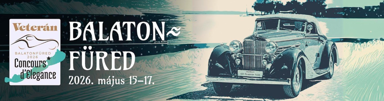 Veterán autók lepik el Balatonfüredet – érkezik a XIII. Balatonfüred Concours d’Elegance