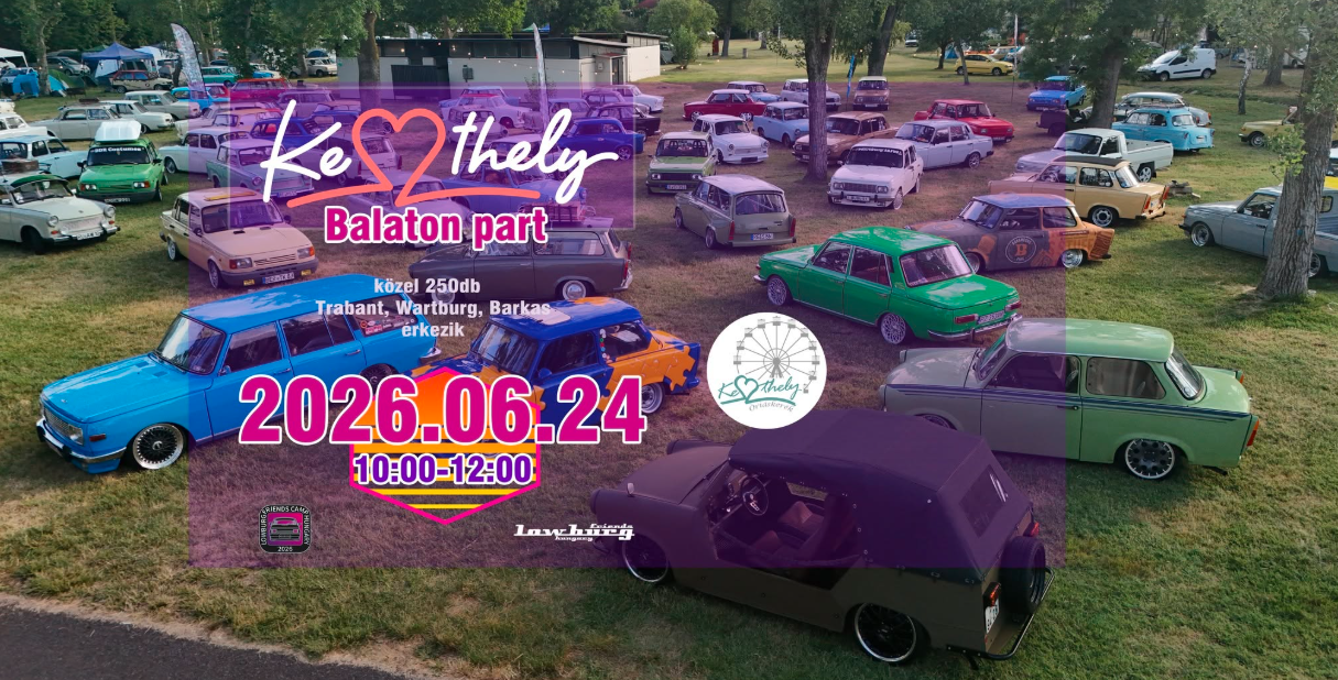 Balaton Drive Extra Keszthelyen – több száz veterán keleti autó lepi el a Balaton-partot