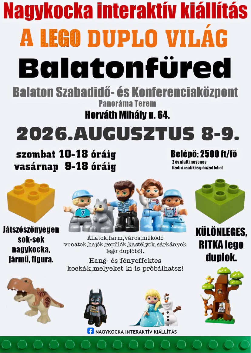 Balatonfüreden nyílik Magyarország egyik legnagyobb LEGO DUPLO kiállítása!