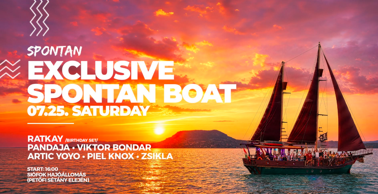 Spontan Exclusive Boat – Exkluzív naplementés hajóparty vár a Balaton közepén
