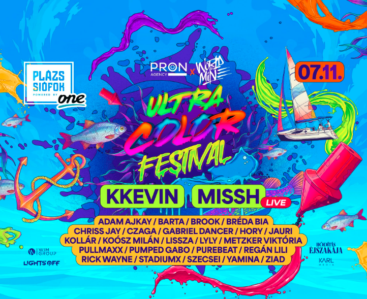 Ultra Color Festival 2026: UV-színek, sztárfellépők és fergeteges buli vár a Plázs Siófokon