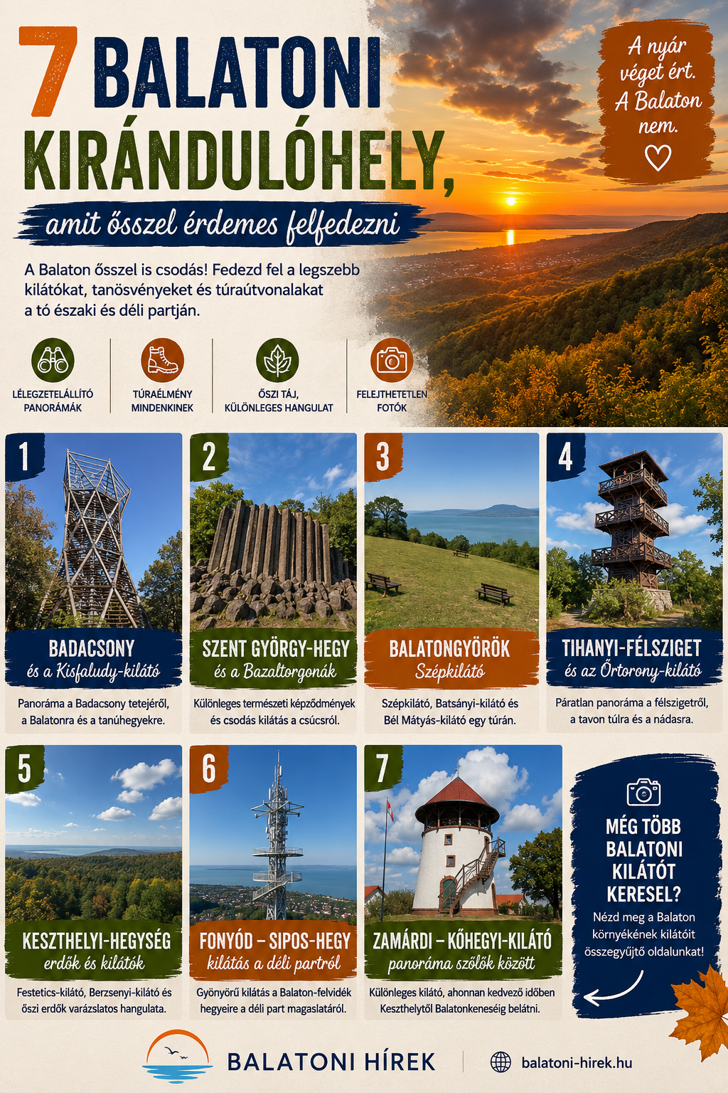 7 balatoni kirándulóhely, amit ősszel érdemes felfedezni