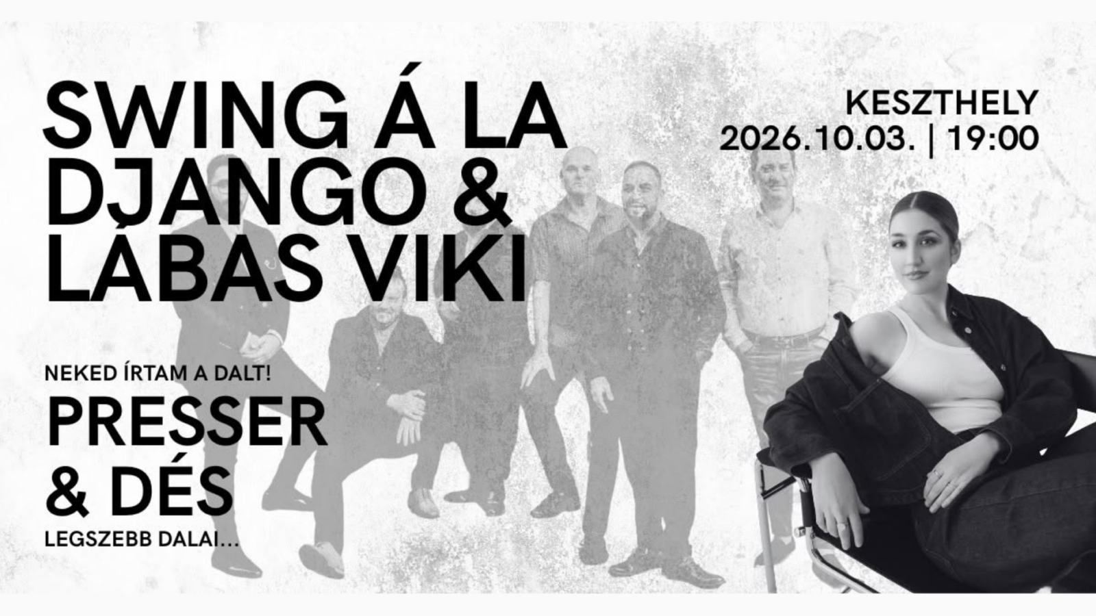 Presser és Dés legszebb dalai csendülnek fel Keszthelyen – különleges koncert érkezik a Balaton Színházba