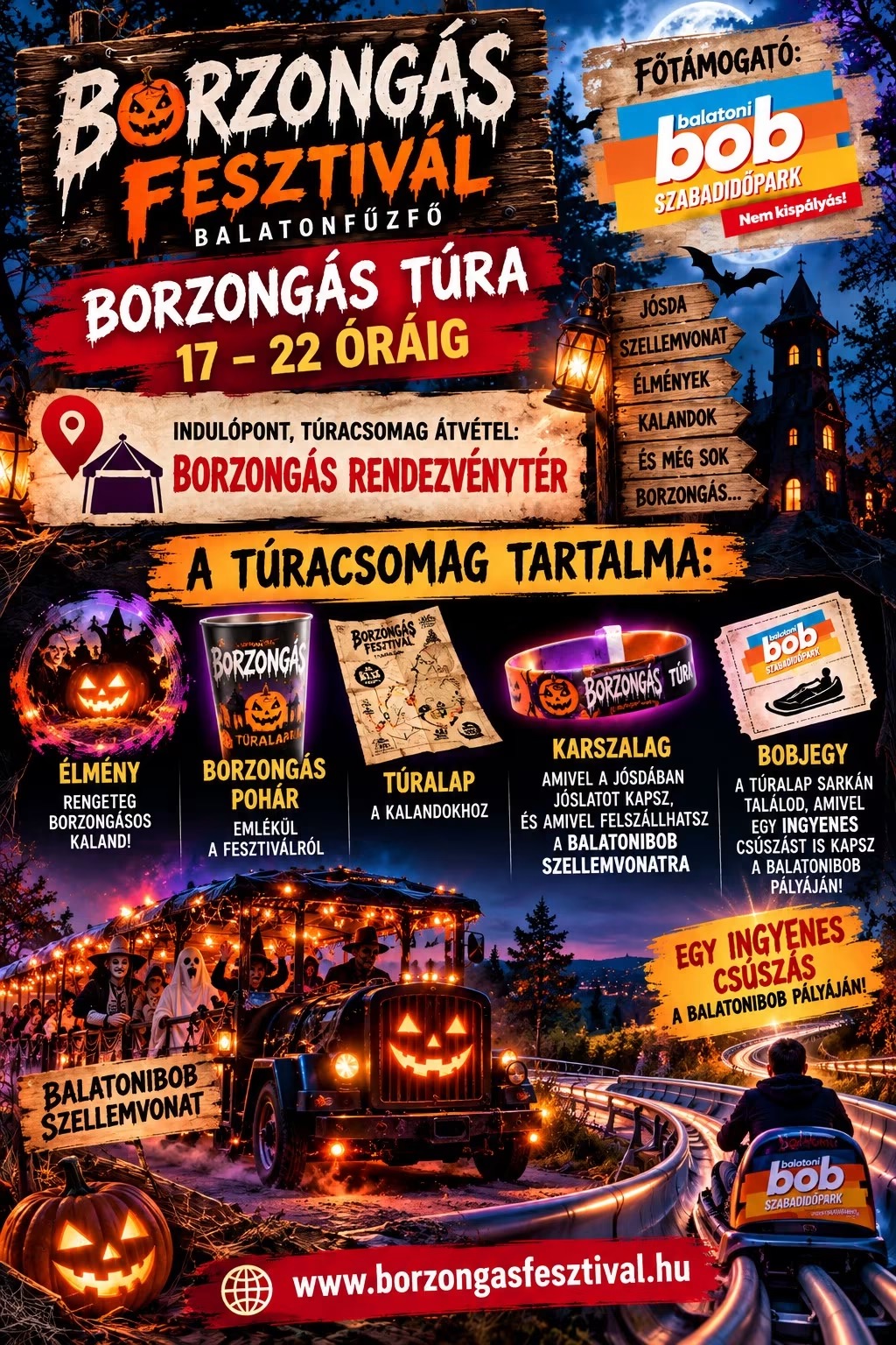 Borzongás Fesztivál Balatonfűzfőn: szellemvonat, Horror Hotel és borzongató túra vár október 17-én