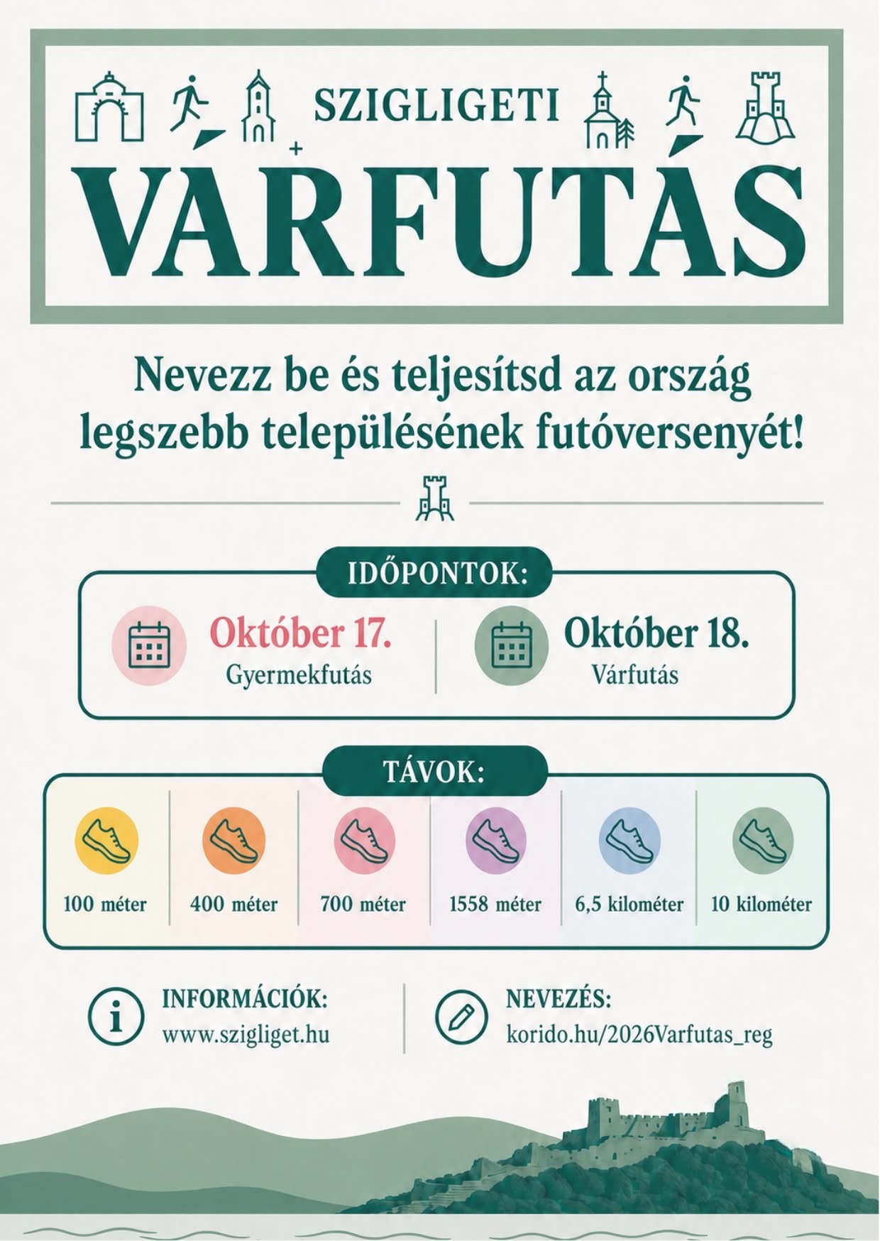 Ágyúlövés indítja a futókat: októberben újra jön a Szigligeti Várfutás