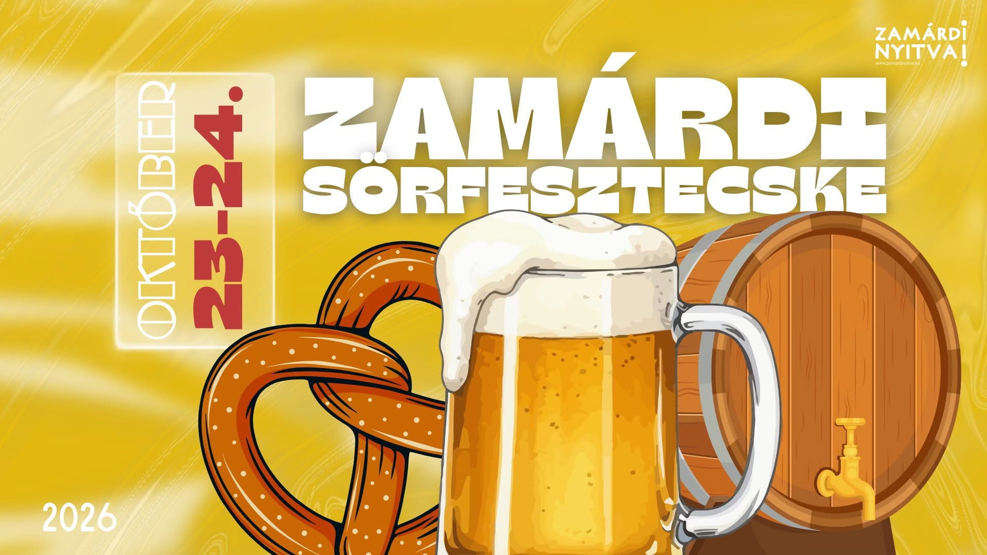 Zamárdi Sörfesztecske 2026 – október 23–24-i balatoni sörfesztivál hivatalos eseménykreatívja