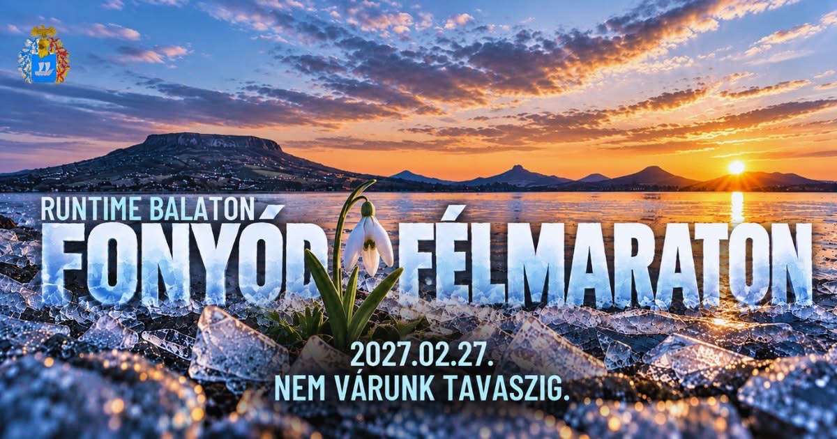 Fonyód Félmaraton 2027 – a RunTime Balaton február 27-i futóversenyének hivatalos eseménykreatívja